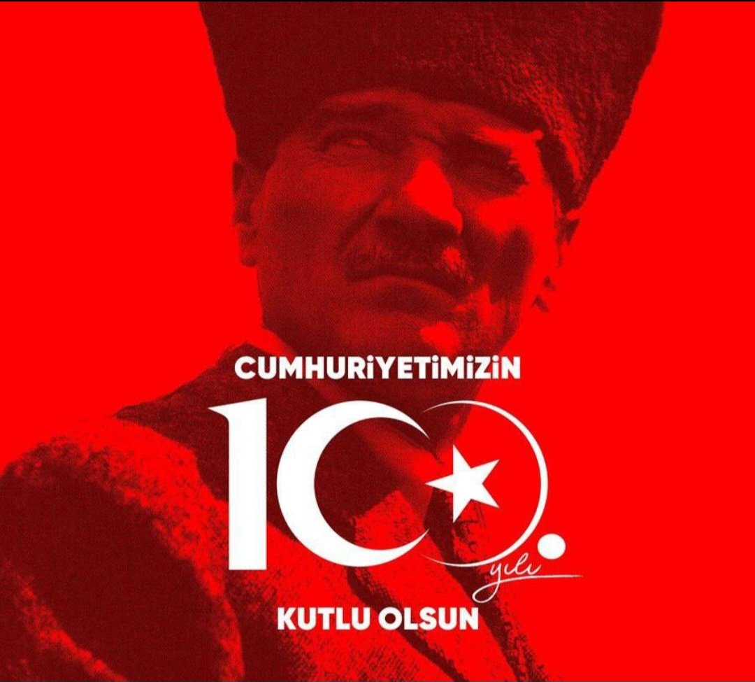 Ey Türk gençliği! Birinci vazifen; Türk istiklalini, Türk cumhuriyetini, ilelebet muhafaza ve müdafaa etmektir. Mevcudiyetinin ve istikbalinin yegâne temeli budur. Bu temel senin en kıymetli hazinendir
#29EkimCumhuriyetBayramı 
#29EkimCumhiyetBayramımız 
#29EKİMCUMHURİYETBAYRAMI