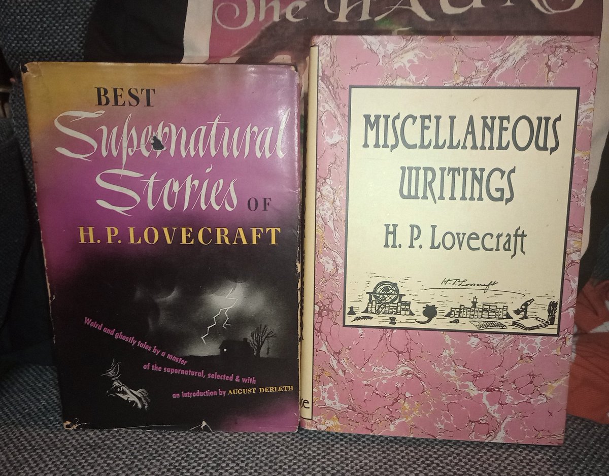 A few of my favorite Lovecraft books from my collection. #Lovecraft #ArkhamHouse #BookCollectors