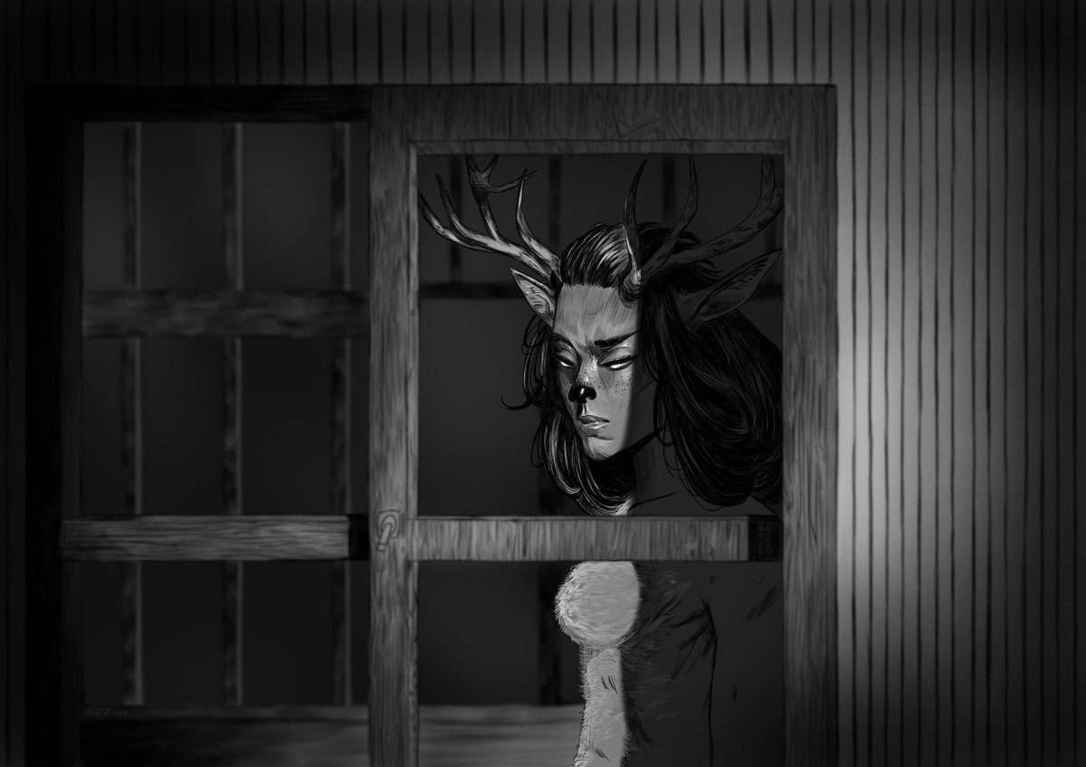 TheRooh1's tweet photo. Inktober Day 29: The Elk-Goddess 

#art #arte #inktober #cosmichorror #inktober2023 #artists #artistsonx #artistsofx #digitalart #creatureart #hplovecraft #draw #drawings #drawing #artsy #artworks #clipstudiopaint #illustration #nzart #nzartist #cosmichorrorinktober https://t.co/rRSol676Vh