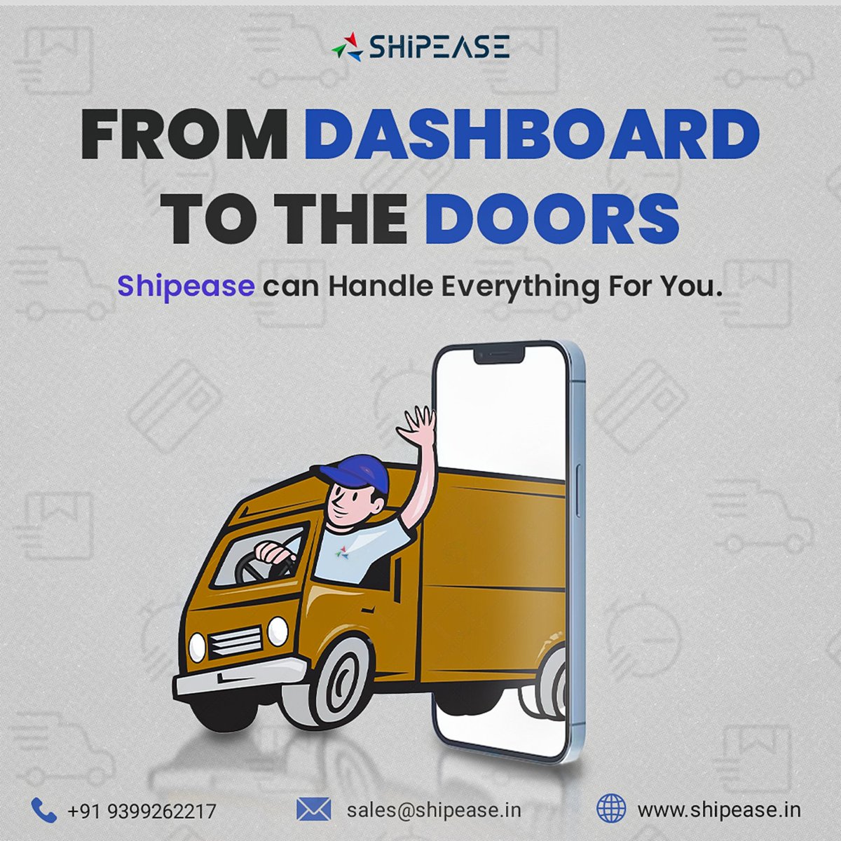 We have got you! You work on the product, ShipEase will work on the delivery.

#shipease #deliverypartner #efficiencyatitsbest #reliabledelivery #productfocus #deliverysimplified #entrepreneurlife