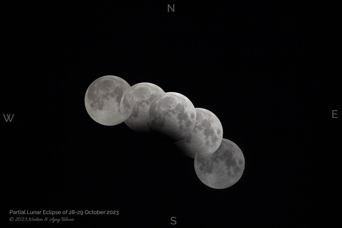 Partial Lunar Eclipse of 28-29 October 2023

Only 6% of the Moon entered the umbra.