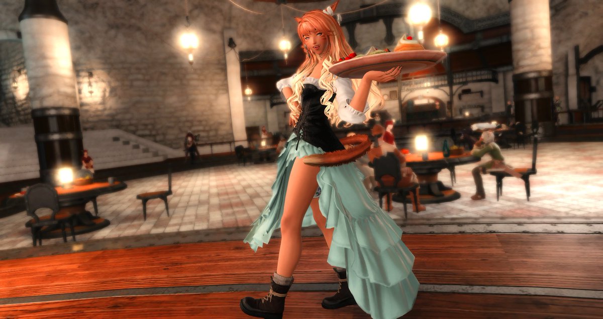 LettaCoventina's tweet photo. I know I don't post here often cuz v lazy but look how cute my little siren gorl is as a barmaid! https://t.co/Y2KGMbn4an