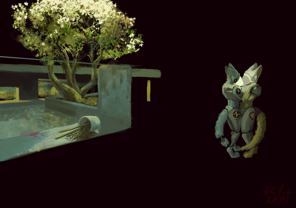XantRey's tweet photo. Somehow i found peace roaming outside of the limits of this Garry's mod map, idk why...

also fun fact: this was the inspiration for a drawing i did quite some time ago, where two protogen dance, like a sweet couple... out of the limits of the map.

#protogen #furry #furryartwork https://t.co/sTDIQbdG4d