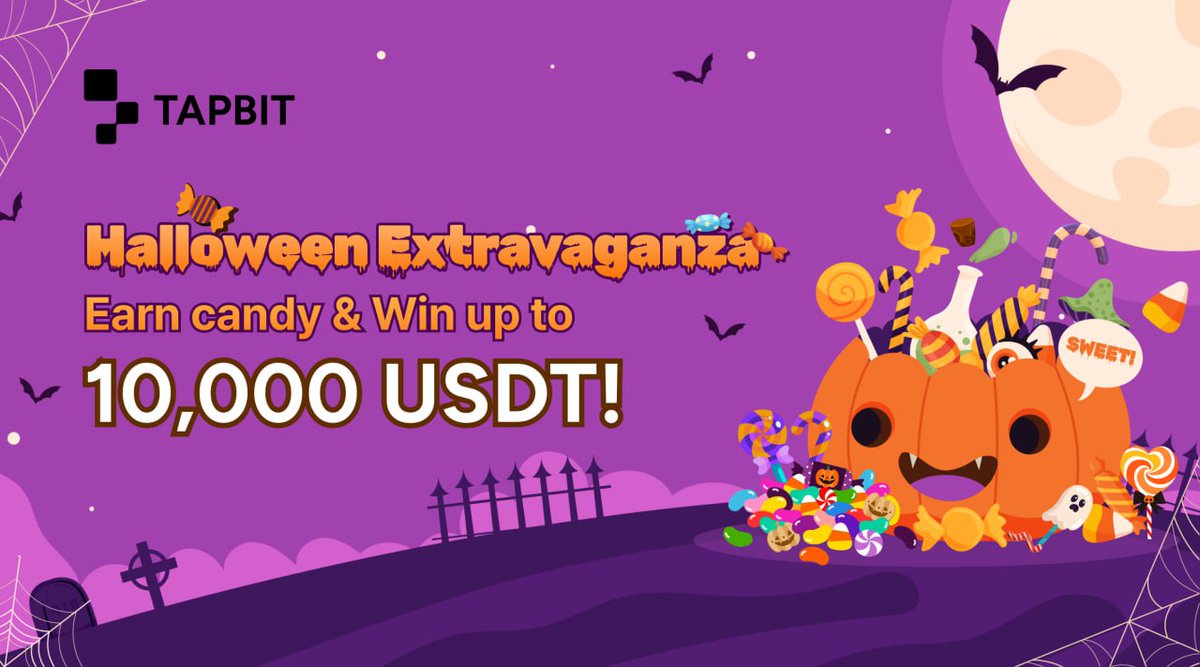 🎃Celebration #Halloween with Tapbit communities! Earning candy and a share up to 10,000 USDT! 🍬💸

⏳Period: Oct 26 13:00 (UTC)- Nov 04 23:59 (UTC)

Learn more: tapbitex.zendesk.com/hc/en-us/artic…

Don't forget our social media event, where you can earn even more candy and win big!🤑🤑