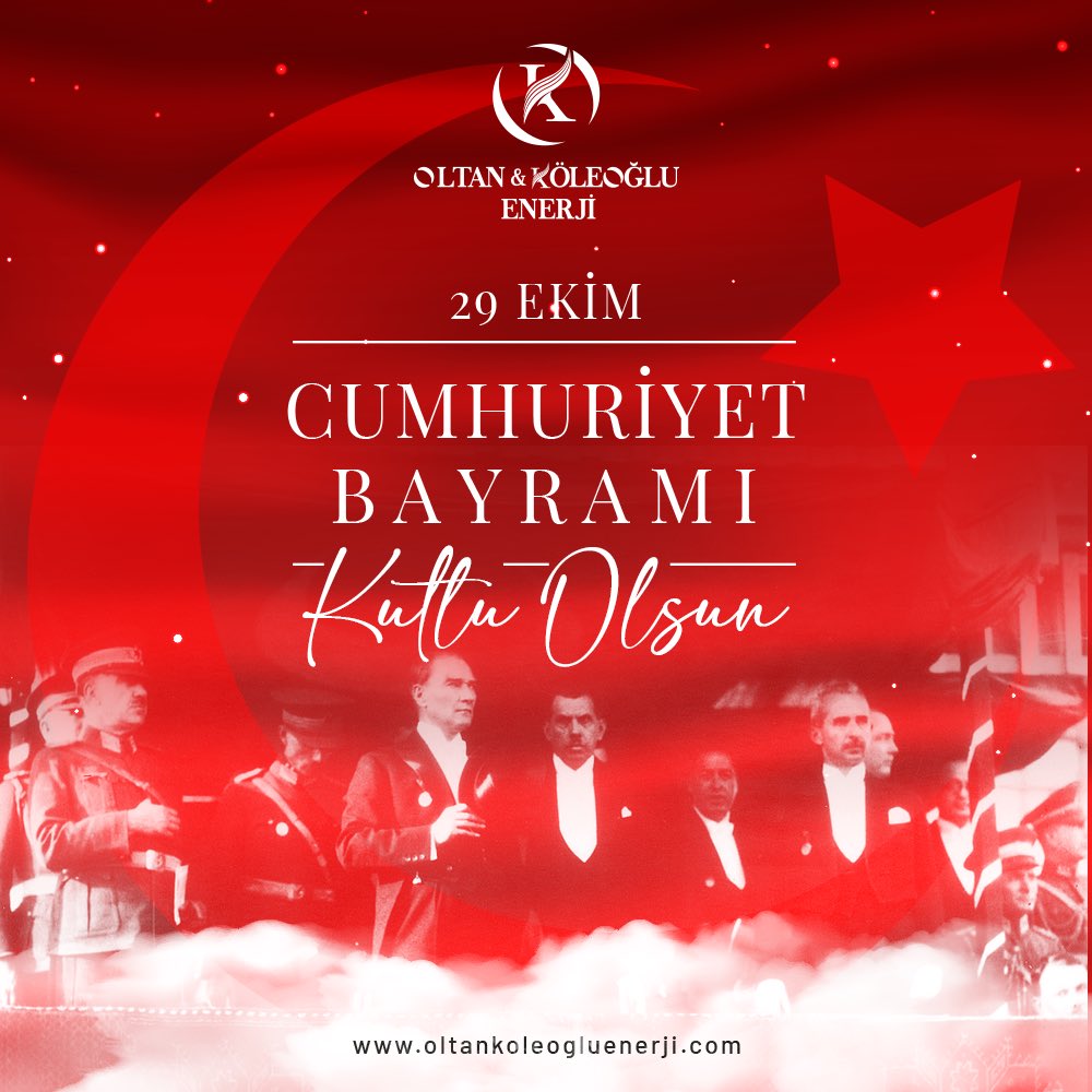 Geleceğe güçlü biçimde ulaşabilmek, Cumhuriyetimizi korumak ve yaşatmakla olanaklıdır. 29 Ekim Cumhuriyet Bayramınız Kutlu Olsun... 

#29ekimcumhuriyetbayramı #Oltan