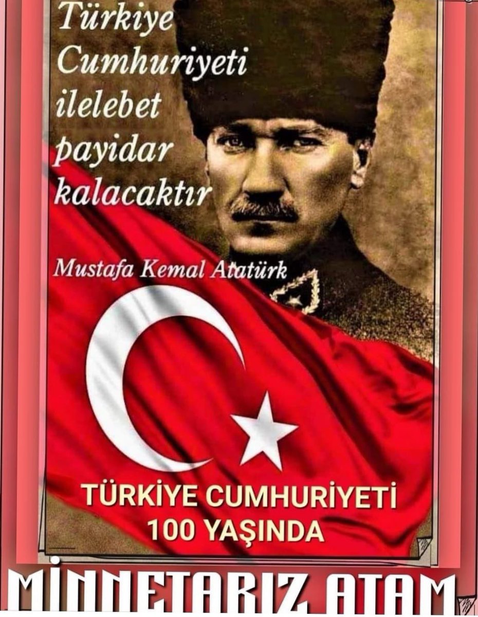 #Atatürkünİzinde100YIL Saygı, rahmet ve minnetle…