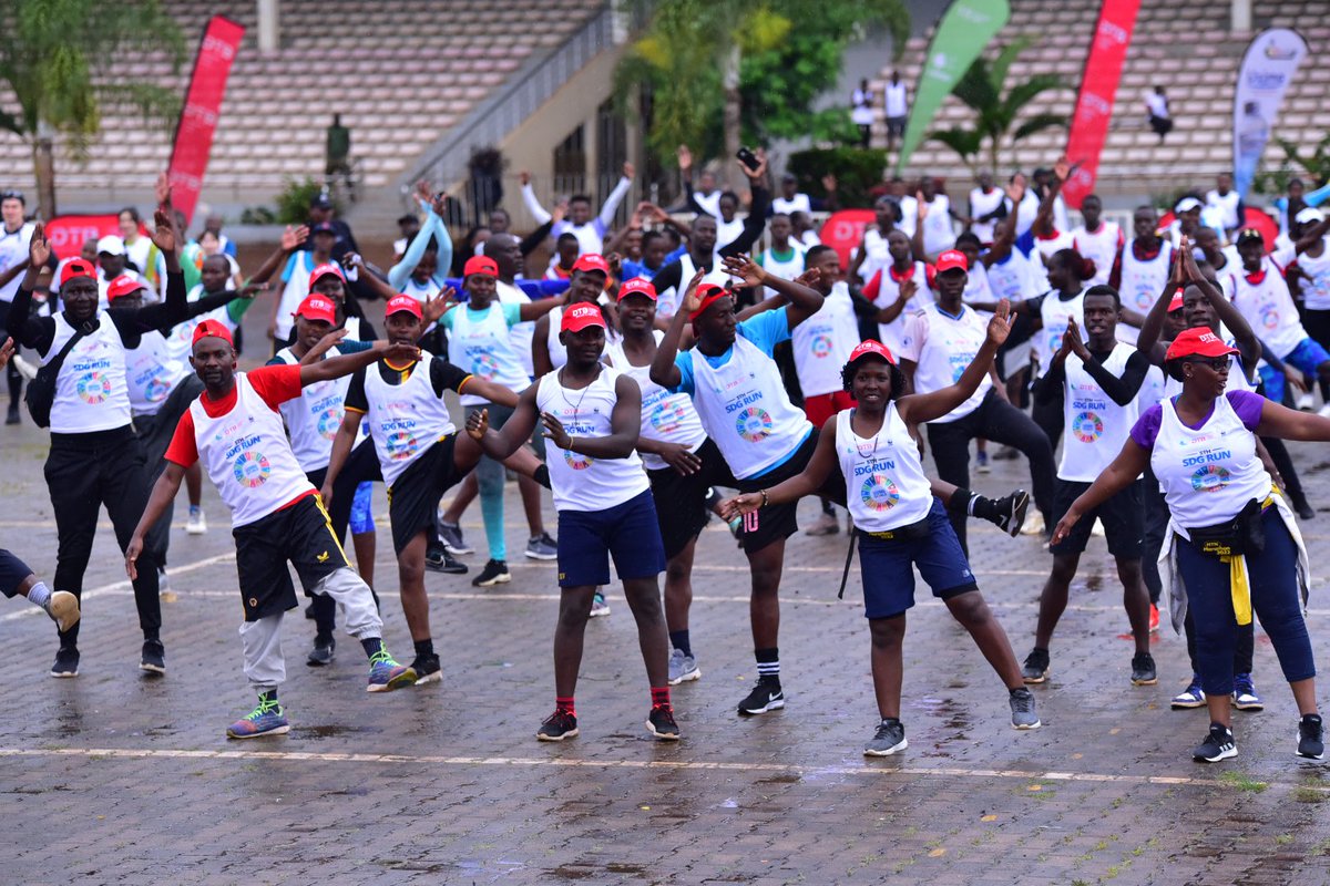 dtb_uganda's tweet photo. SDG run aerobics has started. Here there is no rain. Tusimbuddeeeee!!! #5thSDGRUN
#RUN4EnergyAccess https://t.co/lLzShkJnhT