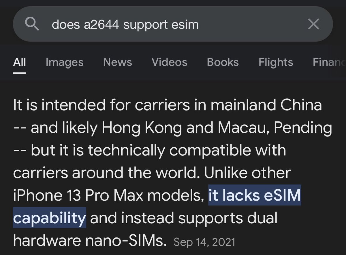 I will need another phone to support eSIM as far as I know. #Gaza