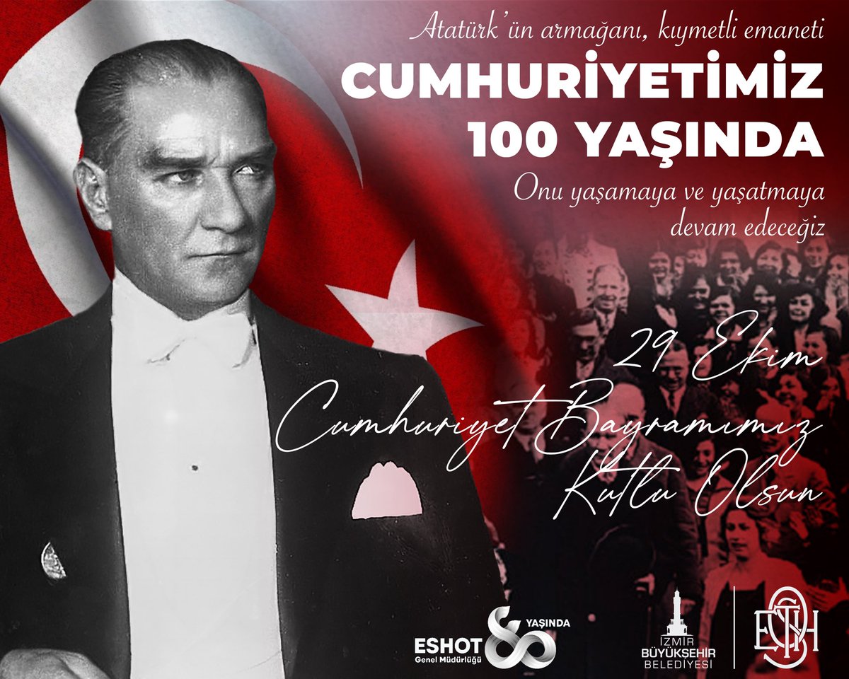 Cumhuriyet’e sahip çıkmaya devam edeceğiz. Bu sevgi ve inanç, Büyük Önder Mustafa Kemal Atatürk’ün dediği gibi Türkiye Cumhuriyeti’ni ilelebet payidar kılacak. Başta Ata’mız olmak üzere aziz şehitlerimizi ve kahraman gazilerimizi minnetle ve rahmetle anıyoruz. Ruhları şad olsun.