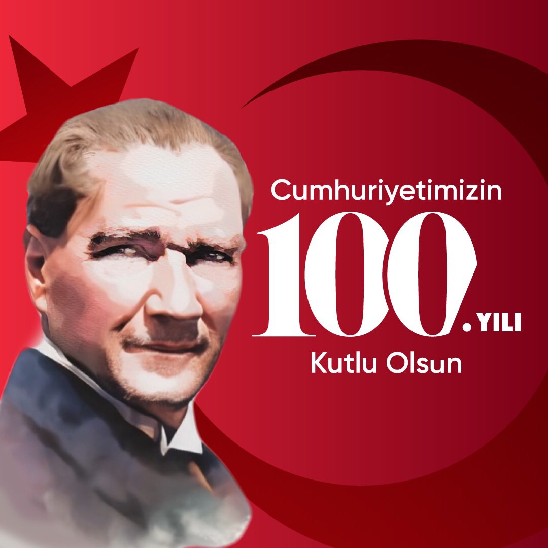 Cumhuriyetimizin 100. yılı kutlu olsun! #29ekim
