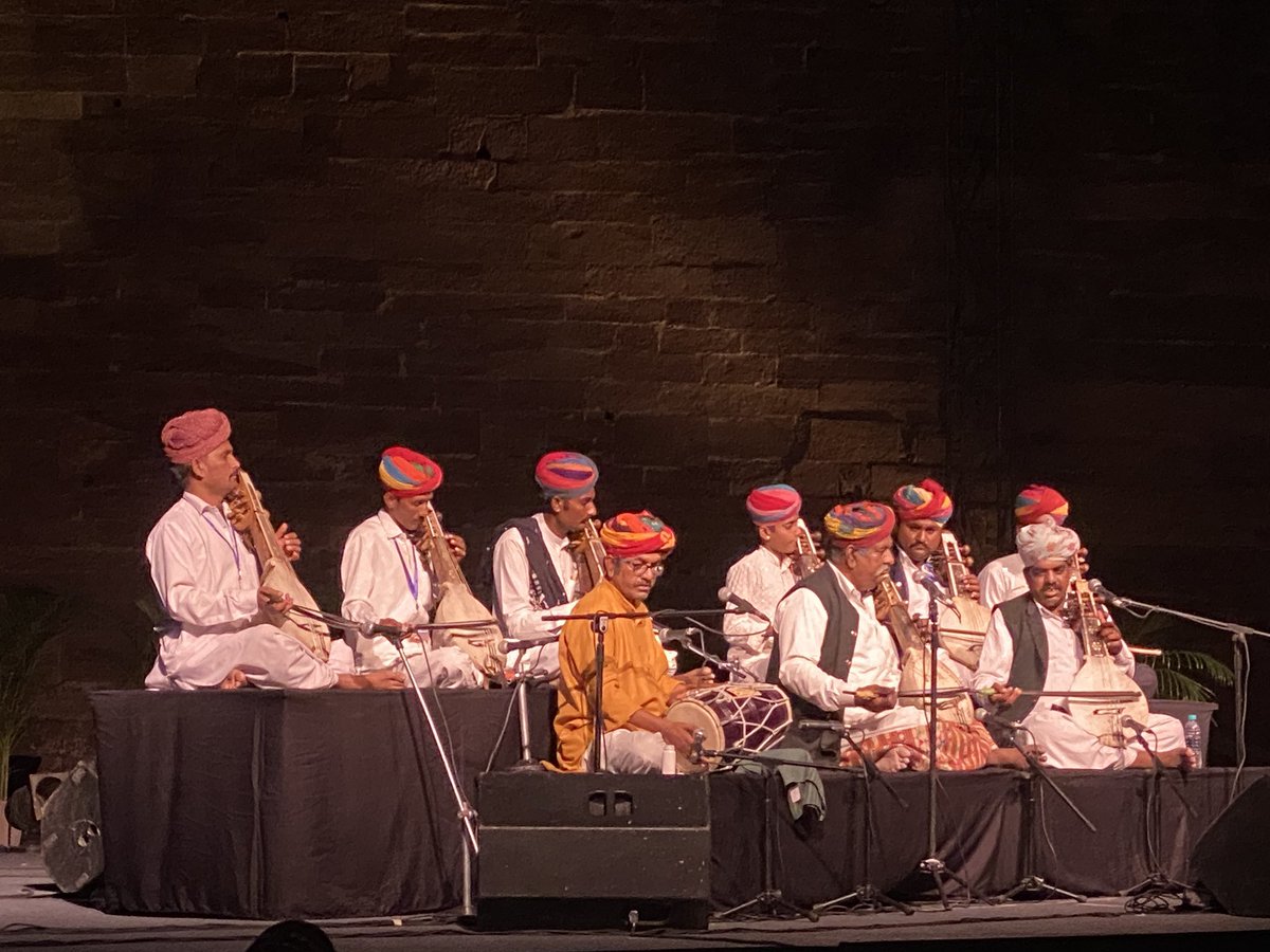 Thank you @JodhpurRIFF for a terrific program. Your festival, with its interactive sessions, is a fabulous opportunity to learn more about Rajasthani’s folk music, its amazing artists and their numerous (and unknown to me until today) instruments. What a wonderful immaterial
