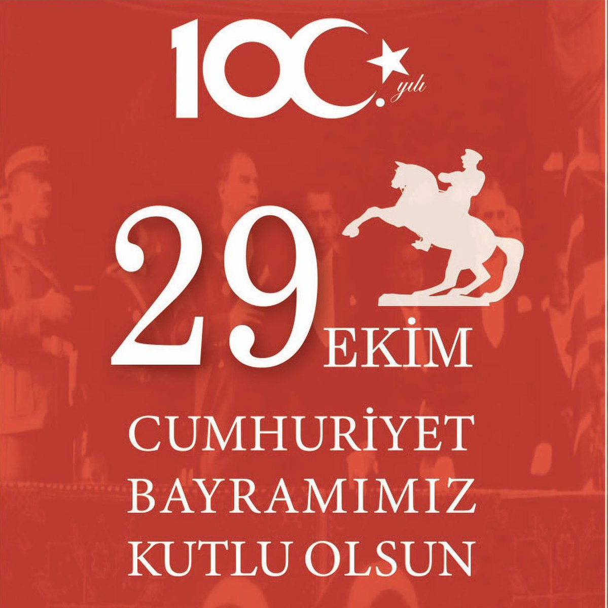 Türkiye Cumhuriyeti’nin 100. Yılı, 29 Ekim Cumhuriyet Bayramı Kutlu Olsun. 🇹🇷🇹🇷