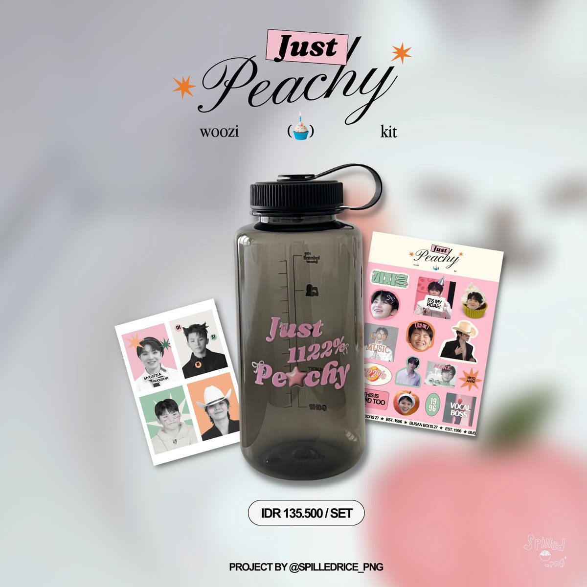 SPILLEDRICE_PNG's tweet photo. JUST 𝘗𝘌𝘈𝘊𝘏𝘠!🍑
a special woozi birthday kit by spilledrice_png

⌛️ PO PERIOD: 29 oct - 3 nov
🔗 PO FORM: https://t.co/OkrUGBe8Dy 

have a peachy day! <3  #JustPeachyWZ https://t.co/pWYvDwU5qM