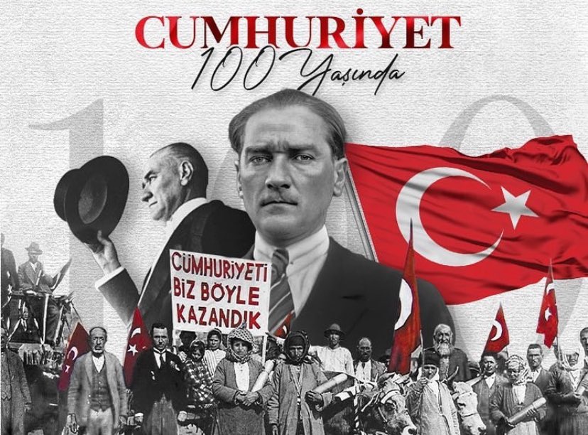 glsncl55's tweet photo. Türk’ün yolu Cumhuriyet,parla 100 yaşındasın !!! 🇹🇷 https://t.co/UFVEfn1dOw