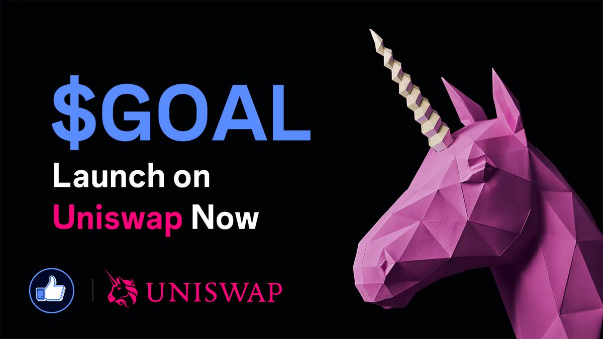 $GOAL Token has officially launched on Uniswap! 💫

👉 Dive into the decentralized world and start trading $GOAL today. Embrace the power of community and innovation! 🌐

Contract Address: 0xb6377bfbae51fcf923360ad08c5800494399e20c

Aim High, Trade GOAL! 🎯