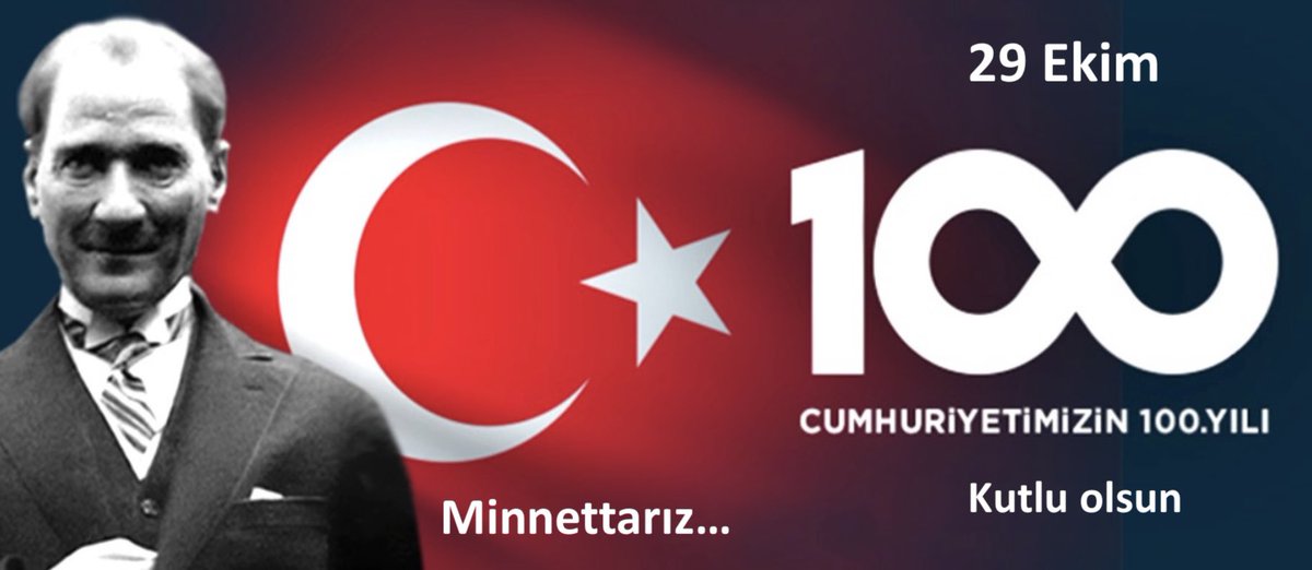 Cumhuriyetimizin 100. yılı hepimize kutlu olsun. Cumhuriyet ile elde edilen kazanımlarımızın değerini bilerek daha nice Türkiye Cumhuriyetinin 100 yıllarını kutlamak dileğiyle..