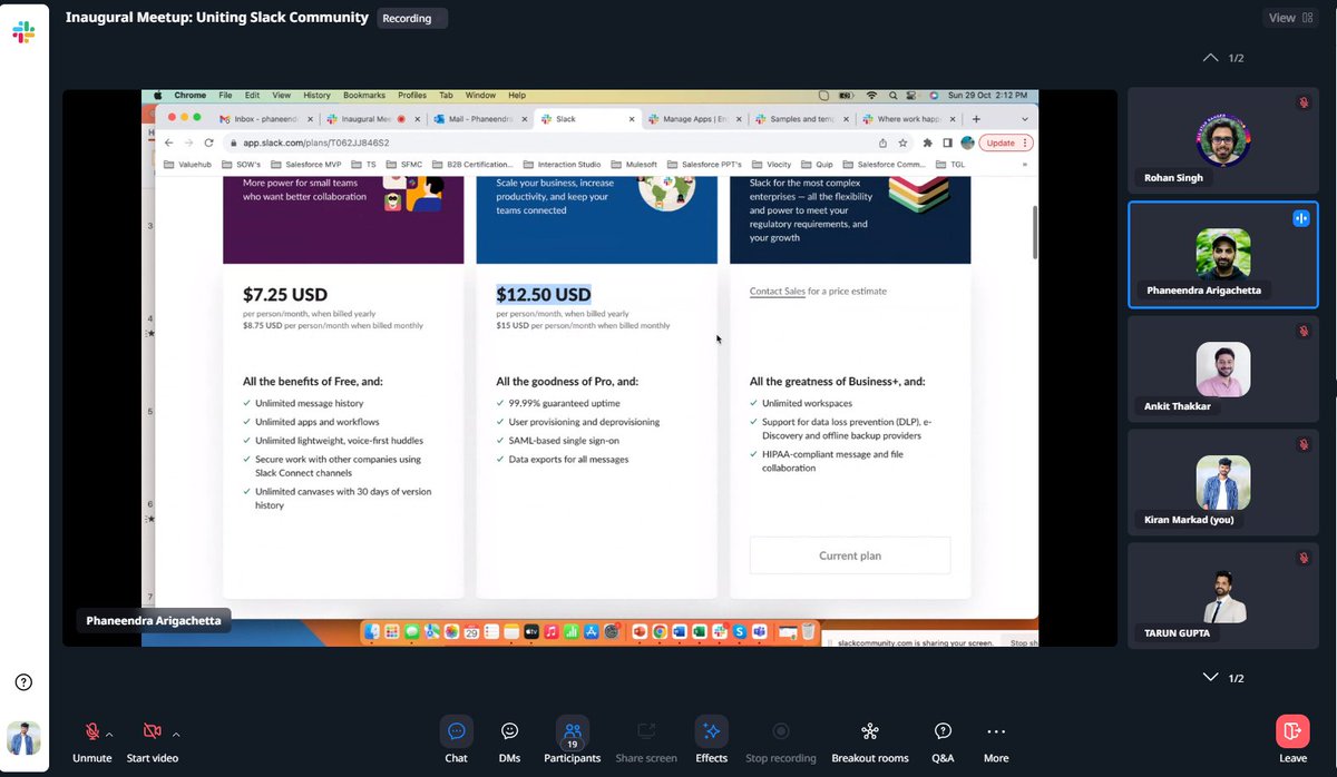 KMARKAD's tweet image. Slack Pricing @slack_community
@slackhq
@ipraypatel
@arigachetta
@RohanSFTblazer
#SlackCommunity #SlackAhmedabad