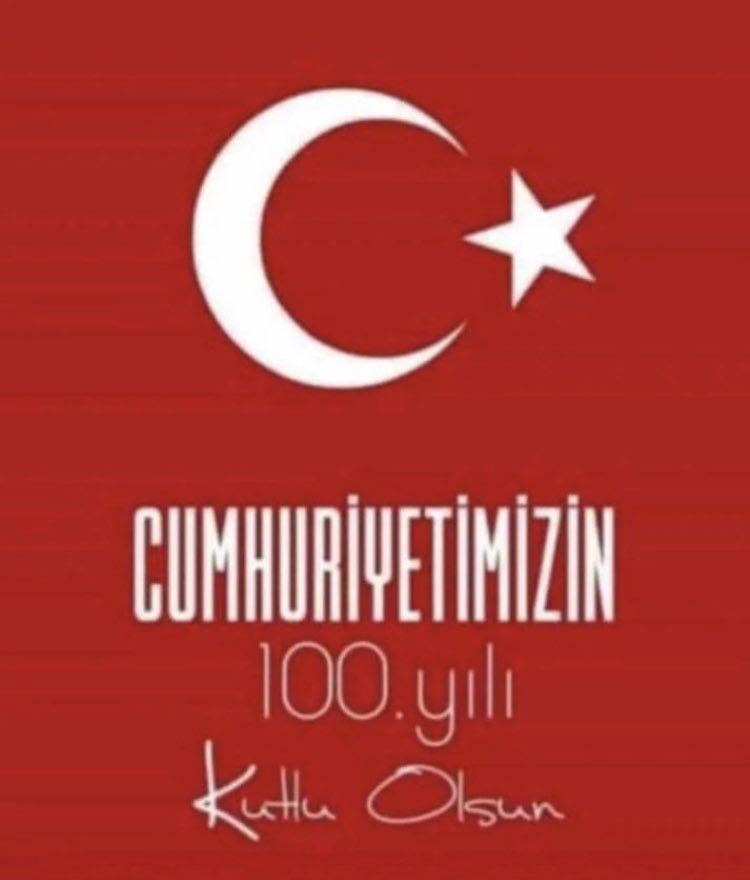 Bugün 29 Ekim 2023, 
Cumhuriyetimiz #100Yaşında,
Kutlu olsun…

Başta Atatürk olmak üzere, 
Milli mücadele kahramanlarımıza en derin saygılarımızla…