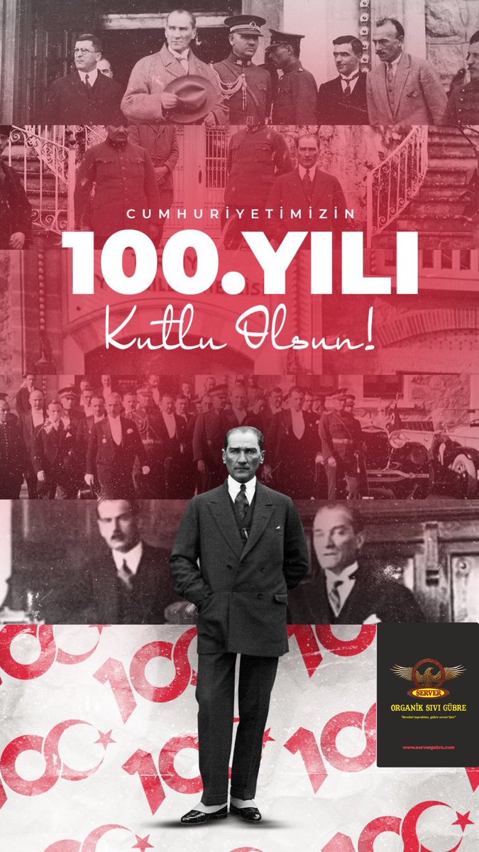 Ulu Önder Mustafa Kemal Atatürk'ü saygı ve özlemle anıyoruz. Bize bıraktığı en büyük miras Cumhuriyettir. #100yaşında #CUMHURIYETİMİZ100Yaşında #CumhuriyetBayramımız #Atatürkünİzinde100Yıl #cumhuriyetin100ü