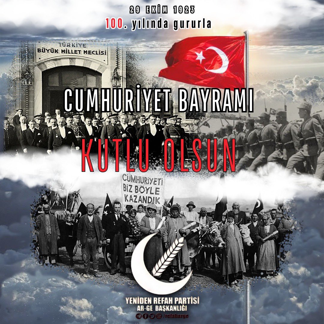 refaharge's tweet photo. Cumhuriyet’in 100. yılı ve 29 Ekim Cumhuriyet Bayramımız kutlu olsun!

#29EkimCumhiyetBayramı https://t.co/G7YfgiUzK8