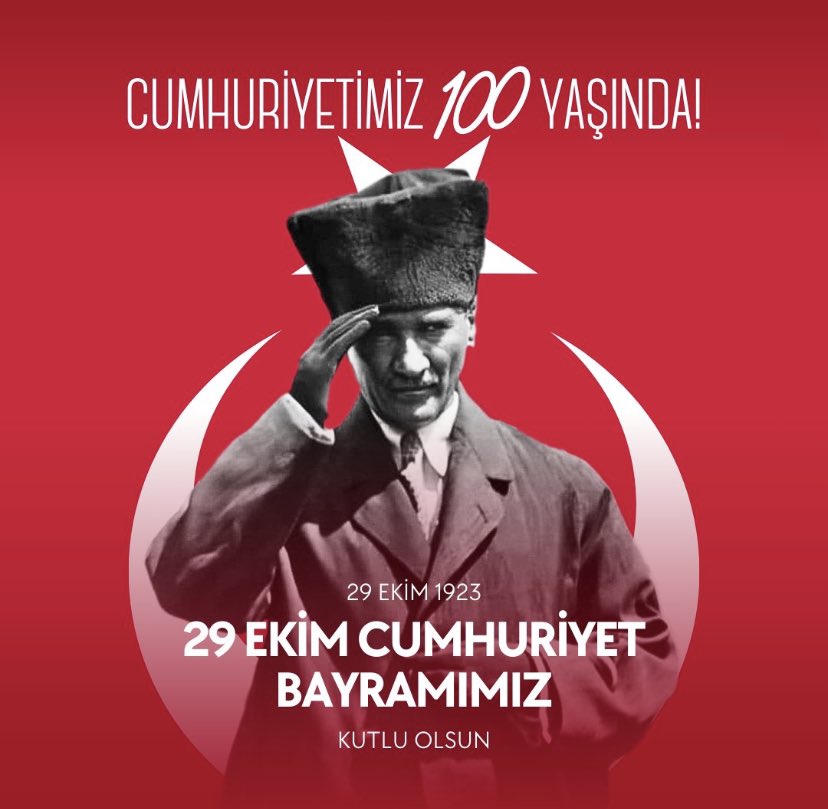 Dila_htn's tweet photo. 🇹🇷100.YIL🇹🇷
Türkiye Cumhuriyeti 100 Yaşında!
Yaşasın Cumhuriyet!
Nice 100 yıllara!
. . .
Ey Büyük Atatürk!
Küçükken söz verdiğimiz gibi,
Açtığın yolda,
Gösterdiğin hedefe bilimin ışığında durmadan yürüyoruz!
. . . https://t.co/NXVC9LRItv