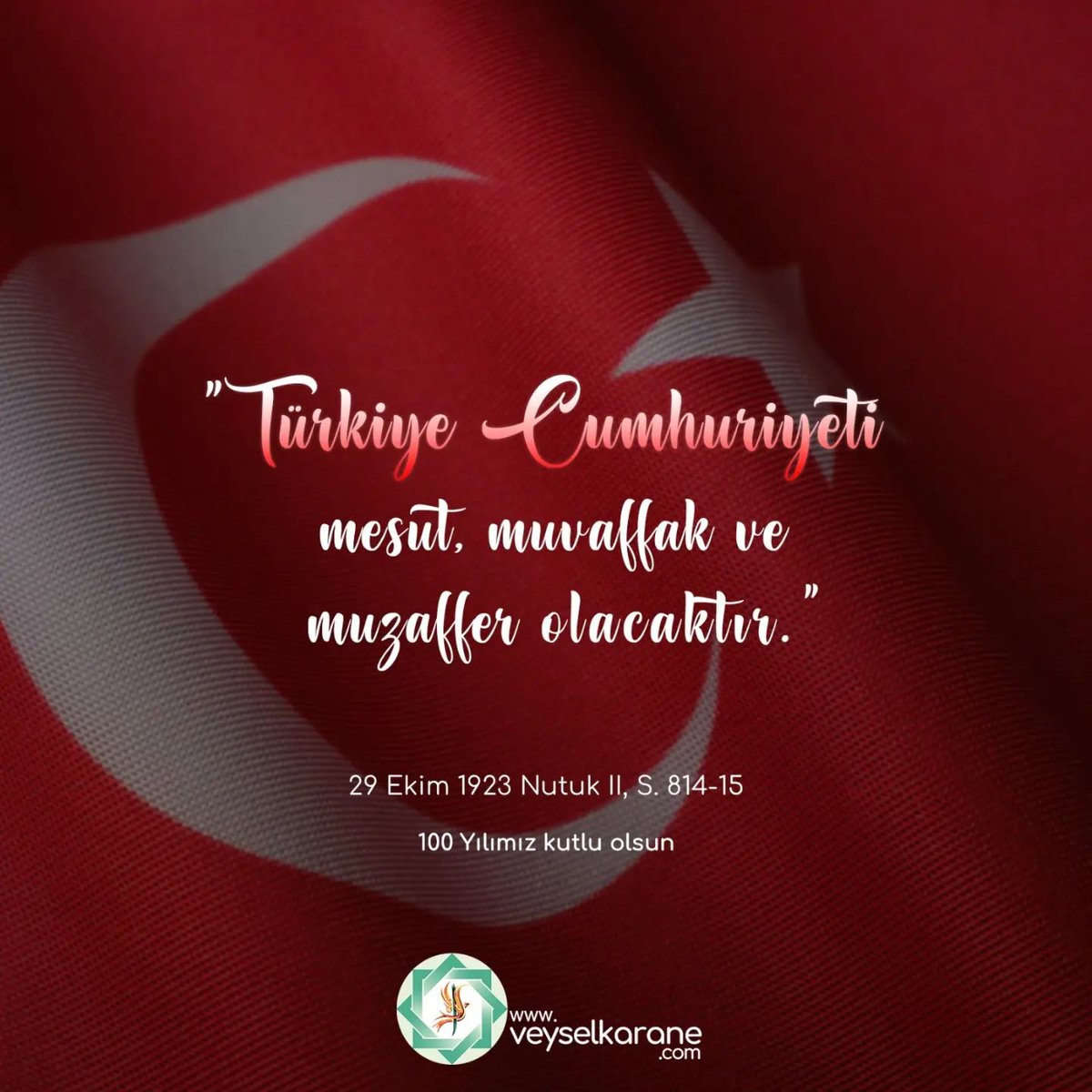 Cumhuriyetimizin 100. Yılı kutlu olsun 🇹🇷 Nice 100 yıllara…🇹🇷 #100YAŞINDA #Atatürkünİzinde100YIL