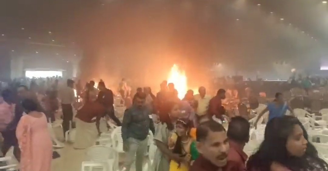 BIG BREAKING NEWS - Amit Shah sends teams of counter-terror sleuths and National Security Guards (NSG) to the Jehovah Witnesses Church in Kalamassery in Kerala.

One person died and over 20 were injured in a blast at a convention centre of a Christian religion group in