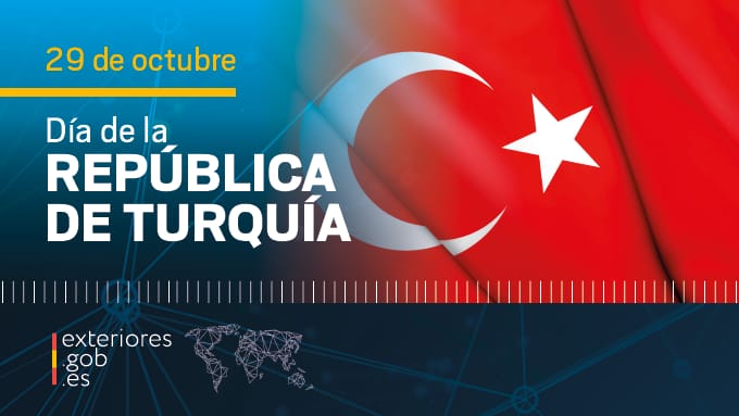 La República de #Turquia 🇹🇷 celebra hoy su #DiaDeLaRepublica. 

¡Felicidades a todo el pueblo turco!