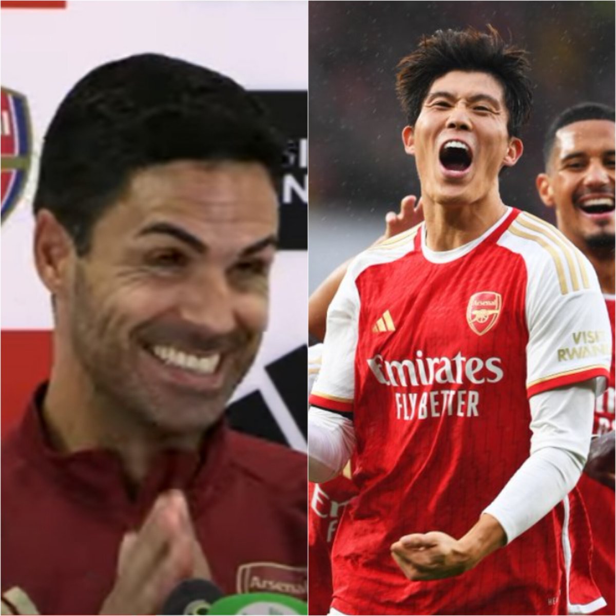 Pep may have invented the inverted full back. But my manager started the inverted Cf. Arteta the assassin and Tomiyasu his weapon 😂
#ARSSHU