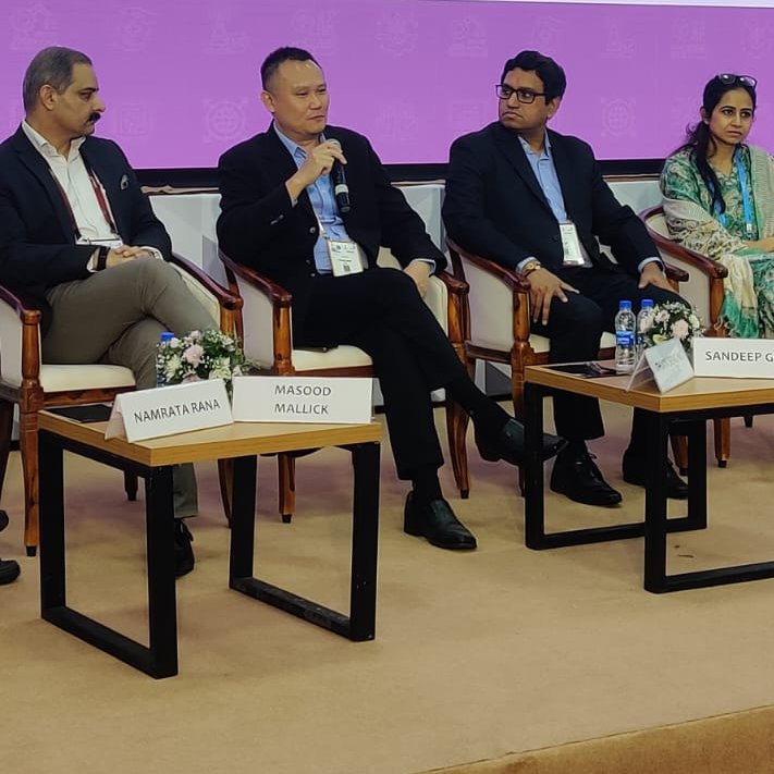 EricssonIndia's tweet photo. "In the age of #5G with lightning-fast data rates, it's crucial to prioritize sustainability and build a future where high-speed connectivity coexists with eco-conscious networks" 🌿🌍
-Thiaw Seng at the #IMC2023
#ExploreIMC #EricssonAtIMC https://t.co/gs2j7eEGgc