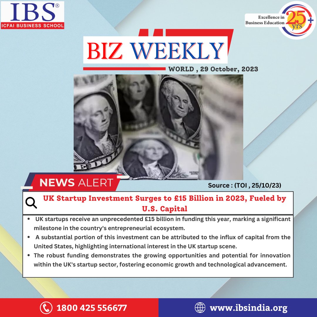 gurgaonibs's tweet photo. This week's IBS Biz Weekly delve into the latest global events and valuable business perspectives.
Stay updated on emerging technology trends, and economic developments.
Stay tuned for more insightful content!
#IBSAT #IBSGurgaon #ManagementColleges #BSchools #BizWeekly https://t.co/5XyxCIgH0c