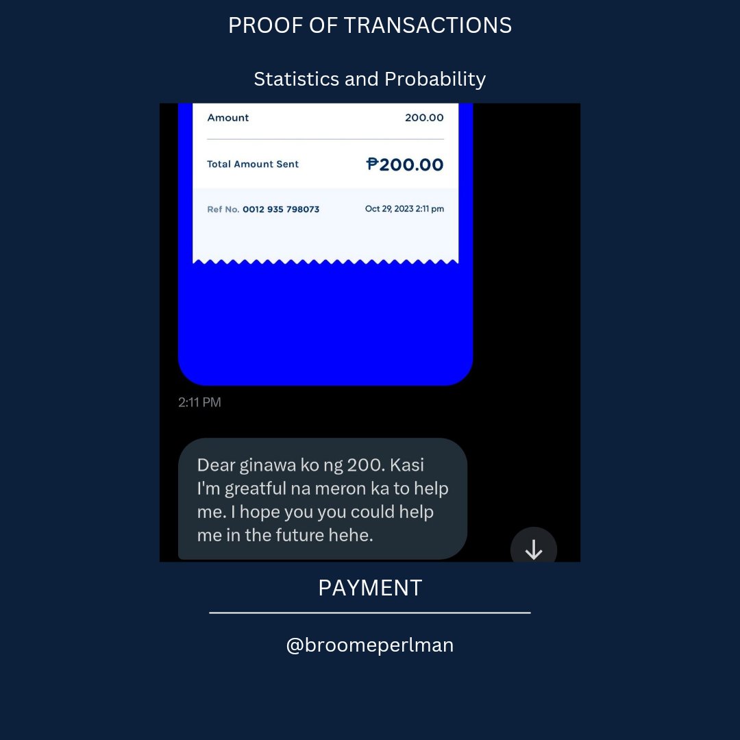 broomeperlman's tweet image. just had a great transaction with my new client, and she even tipped me for helping with her stats and prob tasks. direct message me if u need help with your acads!

tags: #comstwt #acadcommissioner #statisticsandprobability