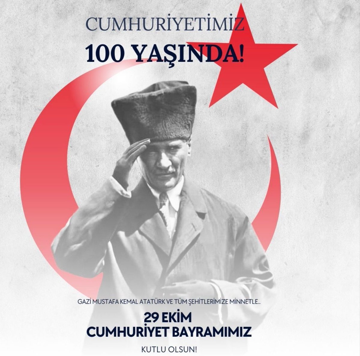 Cumhuriyet'in ışığında, akıl ve bilim yolunda daha nice yüz yıllara 🇹🇷