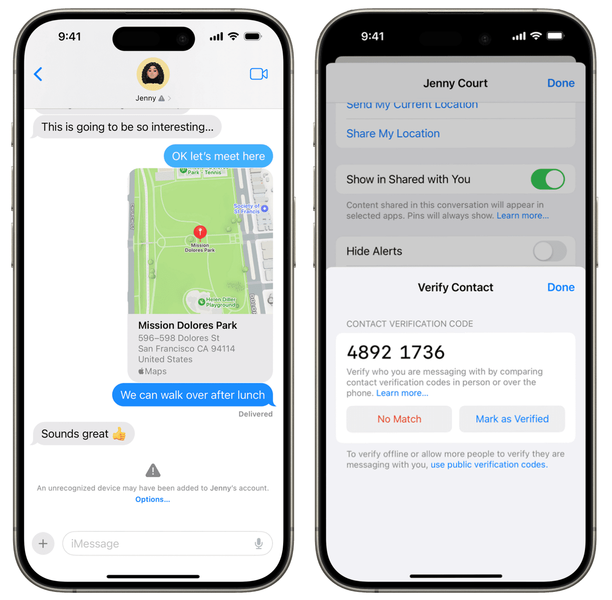lukOlejnik's tweet photo. Apple will let users verify if the person they speak to over iMessages is really the person, or maybe the account is hijacked. Via implementation of COSIK, key transparency/verification cryptographic protocol. Some serious cryptographic engineering here. https://t.co/kVzqXdUn7W https://t.co/yvXyN3R47A