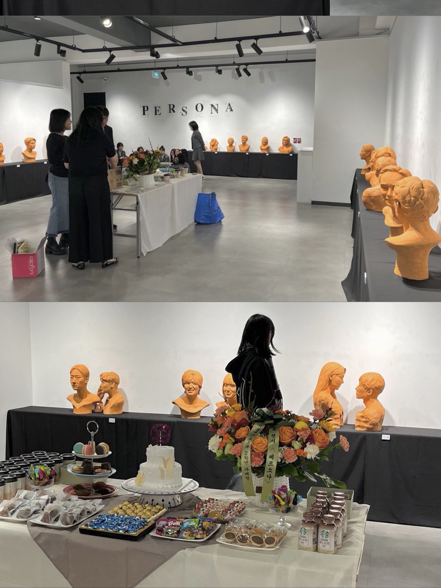 금요일 과제전 오픈식을 마쳤습니다☺️🫶🏻

소리꾼 김수인님 모본 - 테라코타 기법 
서울예고 베리타스 갤러리 10.27~11.2 많이 보러 와주세요~ #소리꾼 #김수인 #크레즐
