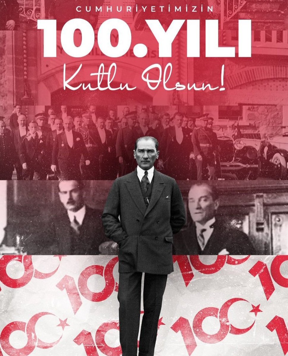 Yaşasın Cumhuriyet🇹🇷🇹🇷🇹🇷
#CUMHURIYETİMİZ100Yaşında