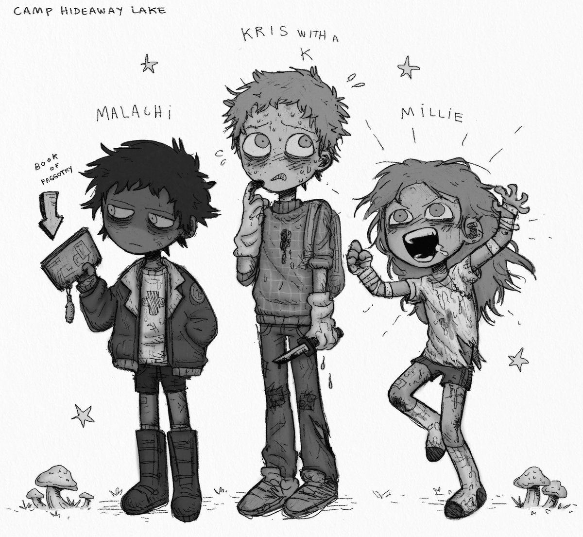 redrew some of my old oc’s! 🤍🌈