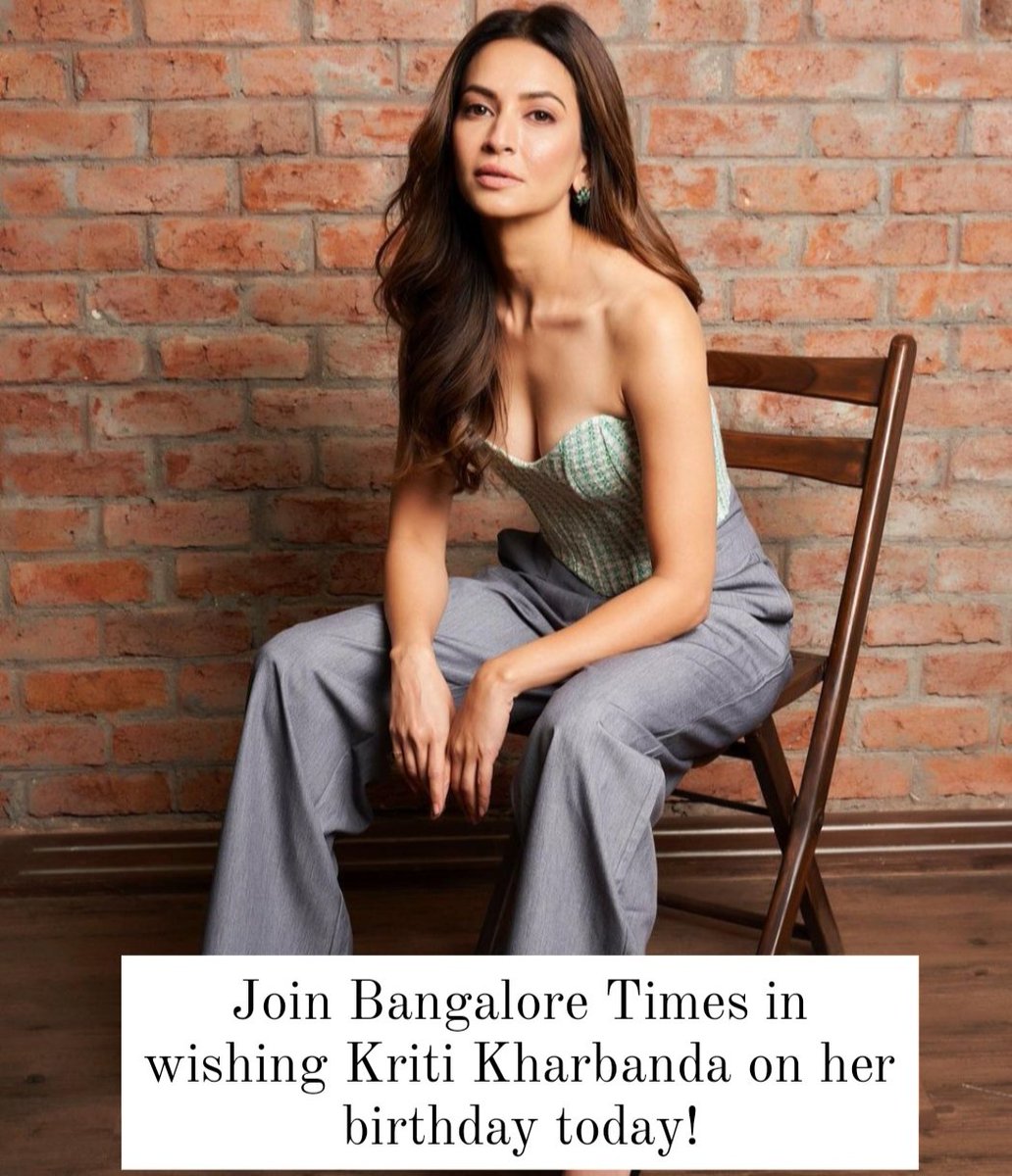 BangaloreTimes1's tweet photo. Happy birthday @kriti_official

#KritiKharbanda #Sandalwood #Bollywood #KFI https://t.co/CSTUeZzS0t