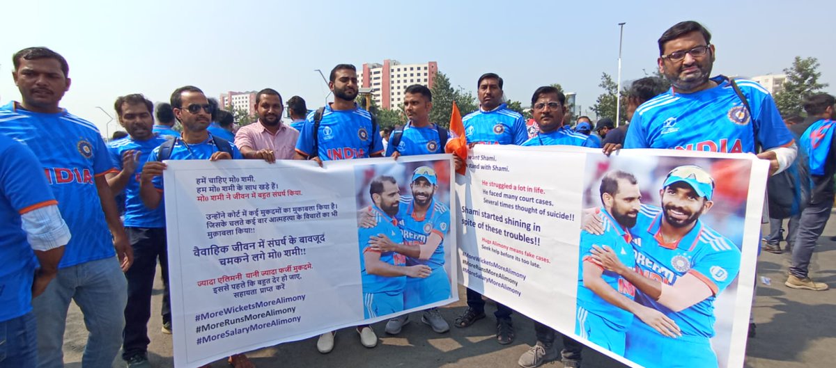 Shami faced so many challenges and torture from his wife but he never gave up, inspiring us all. He's not just a cornerstone of Indian cricket but also a symbol of strength and determination. 
#MoreSalaryMoreAlimony
#MoreWicketsMoreAlimony