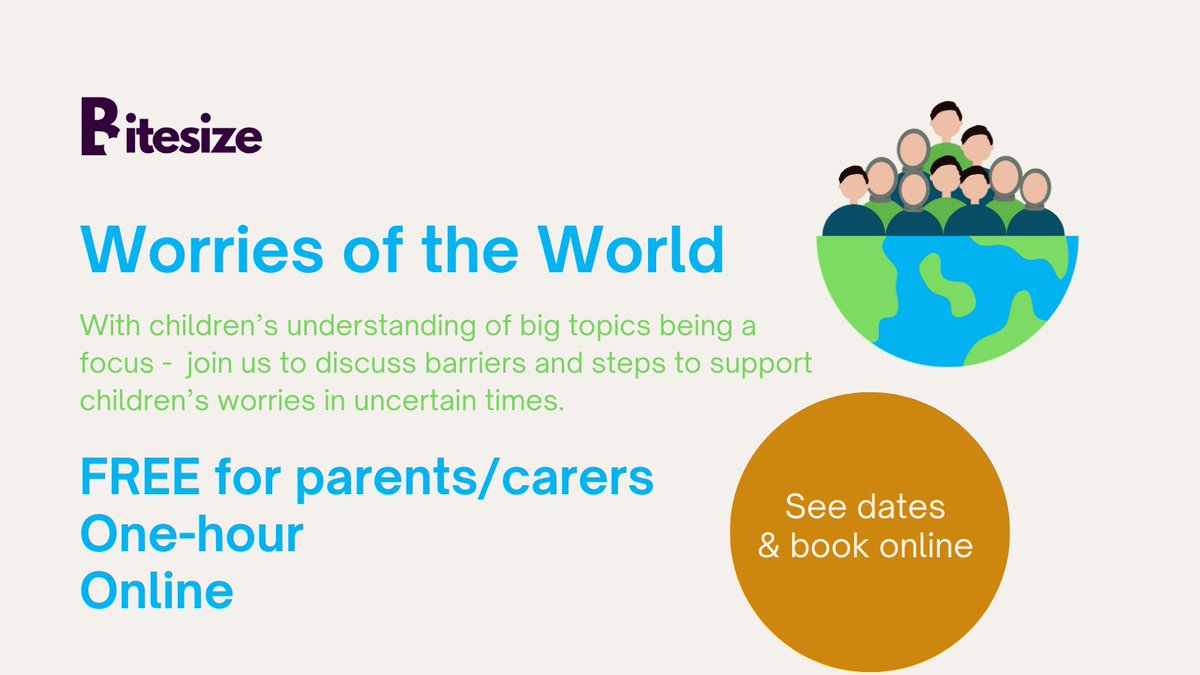 There's a lot of uncertainty in the world right now, which can create worry.
This FREE Bitesize #LivCAMHS training for parents/carers and professionals explores how to support children &amp; young people. 
📆 13/11/2023
🕑 10:00 am - 11:00 am
Book your place: liverpoolcamhs.com/events/worries…
