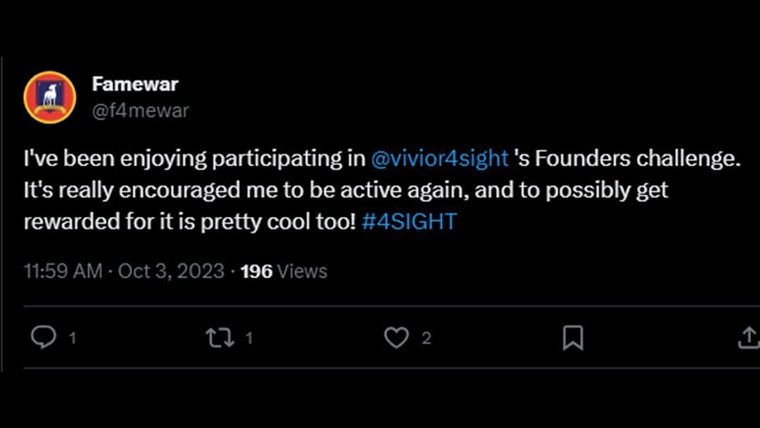 vivior4sight's tweet photo. Competitors like @f4mewar SMASHED the @Ninja Founders Challenge on Vivior 4SIGHT!

These challenges not only push you to better your health, but also reward you for it. New challenge coming soon™ 👀 https://t.co/ZIU0RnS5Dl