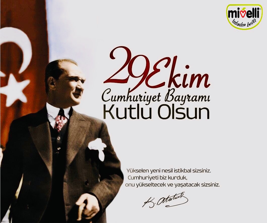 #29EkimCumhuriyetBayramıKutluOlsun 🇹🇷#mivelli #tadindanbelli ❤️