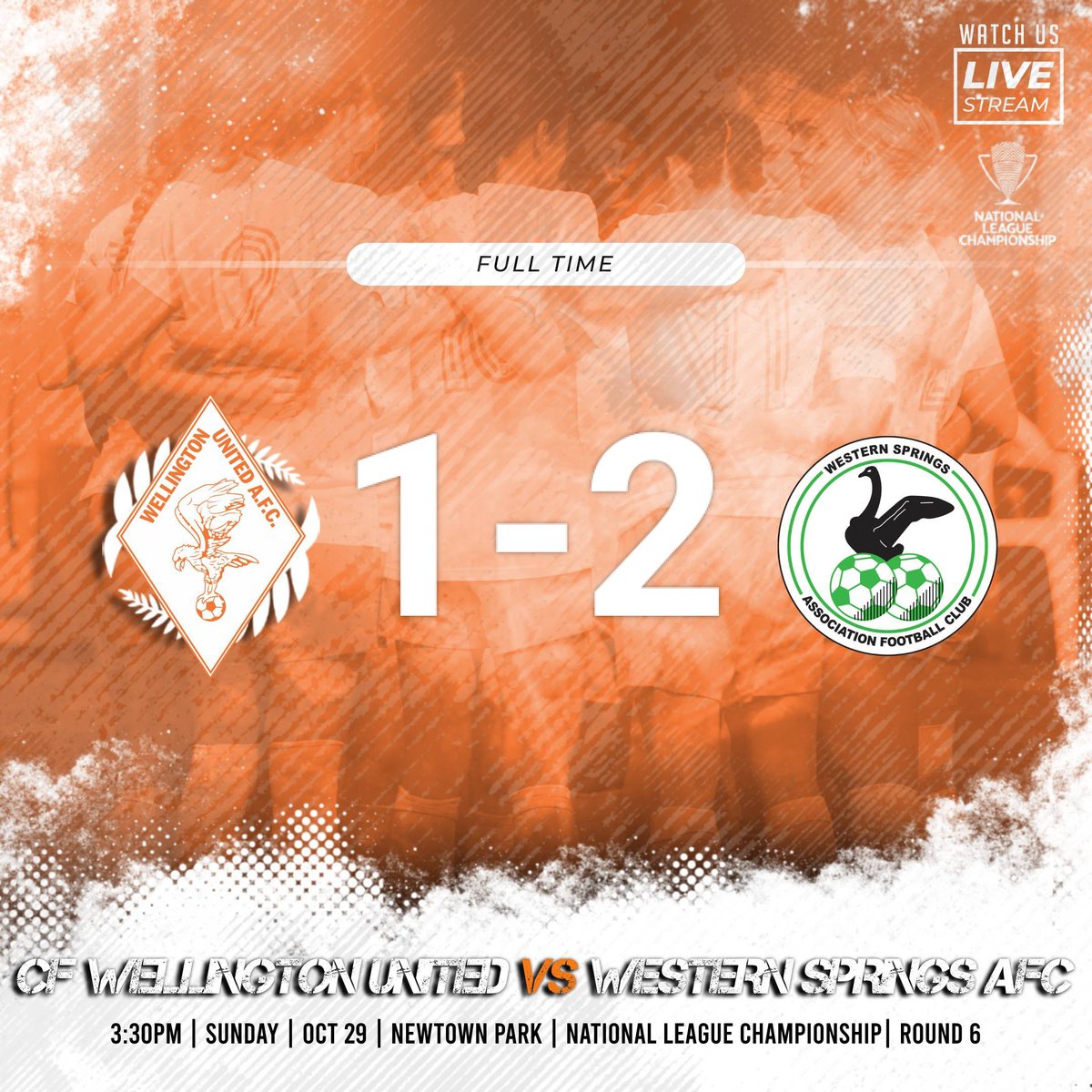 Full Time | 🔶🔷

@_capfootball 
@newzealandfootball 

#wellingtonunited
#nznationalleague