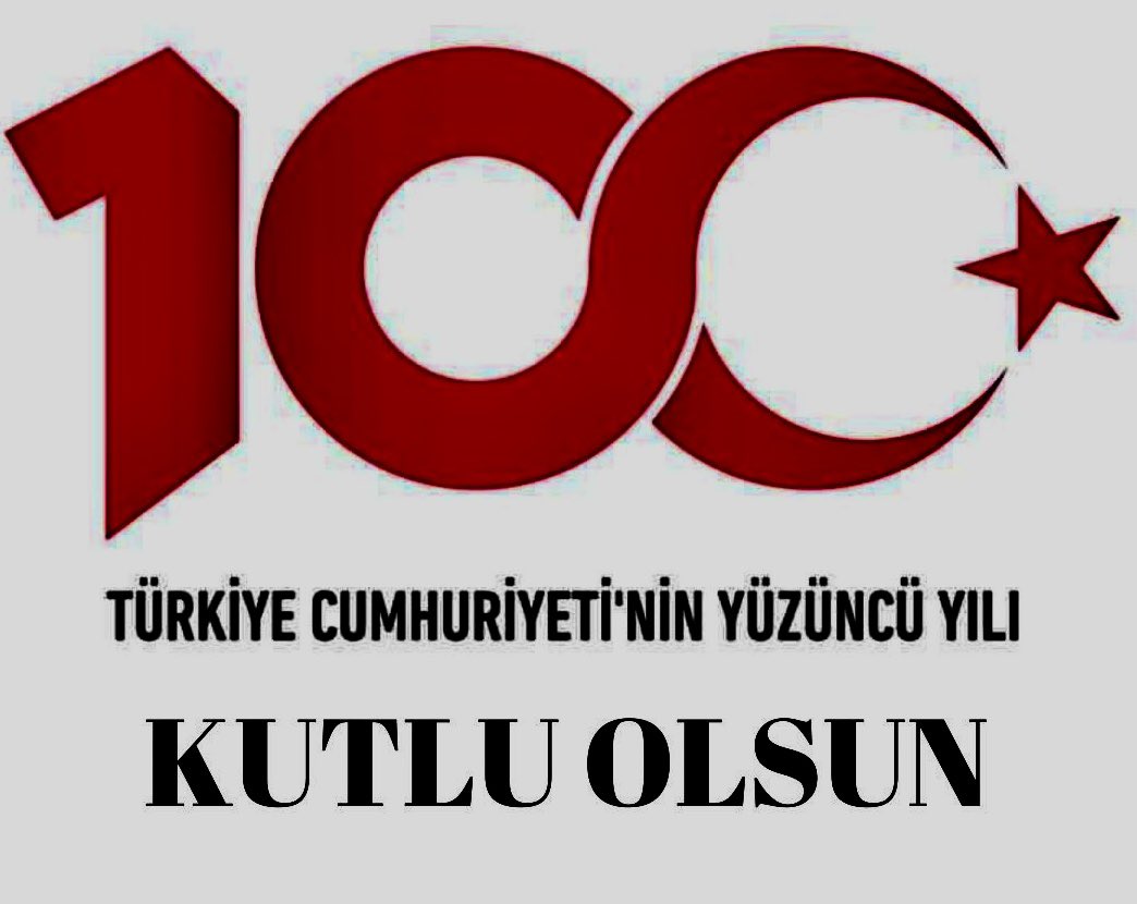 hozudogru's tweet photo. Cuhmuriyetimiz 100 yaşında. Nice 100 yıllara ulaşması temennisiyle 1 asırlık Cumhuriyetimiz kutlu olsun. https://t.co/YvtM2TzkJh