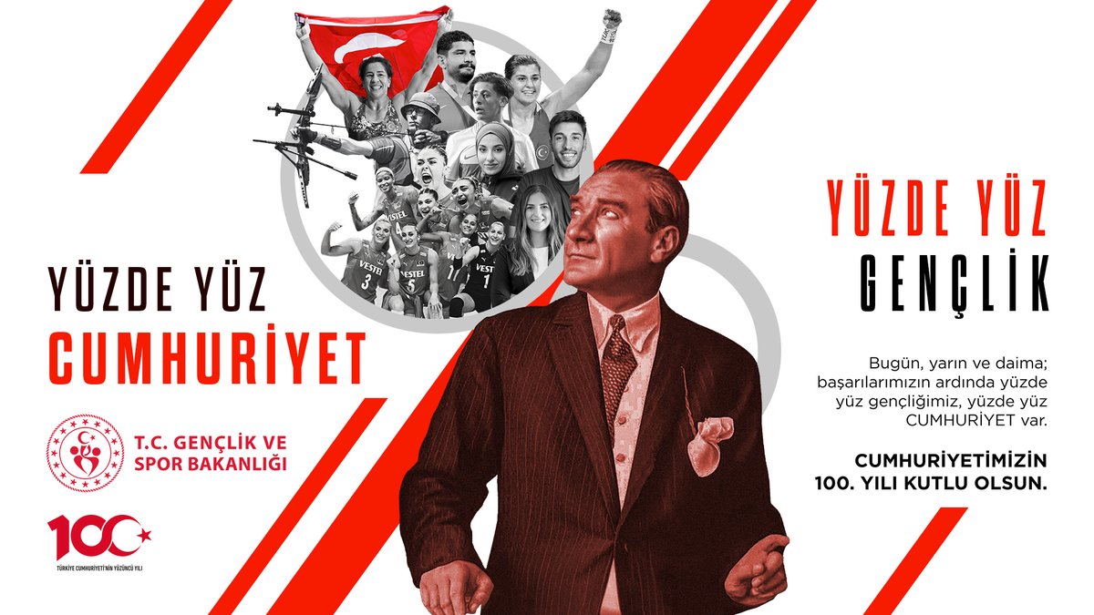 OA_BAK's tweet photo. Cumhuriyetimizin 100. Yılı ve 29 Ekim Cumhuriyet Bayramımız Kutlu Olsun!🇹🇷