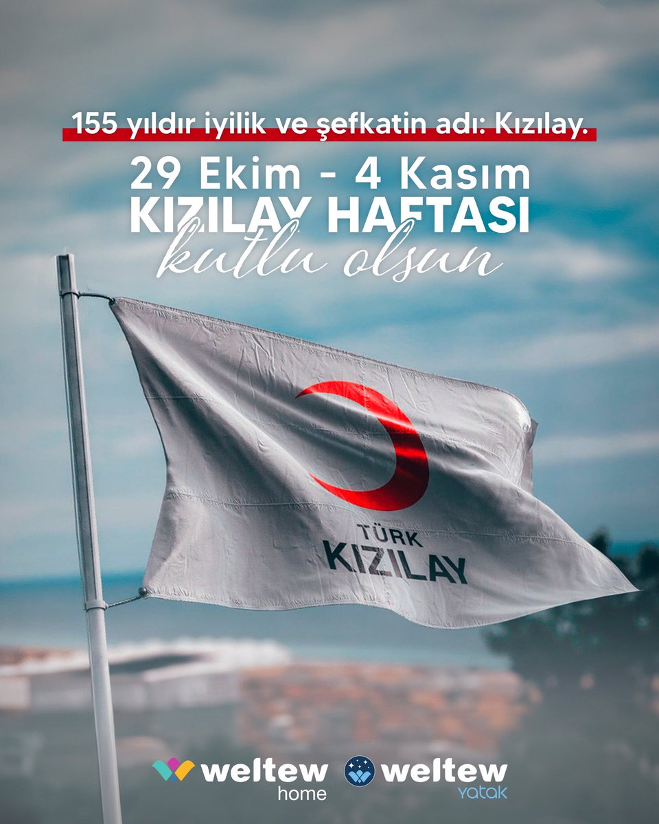 155 yıldır iyilik ve şefkatin adı: Kızılay.

#weltewhome #kızılay