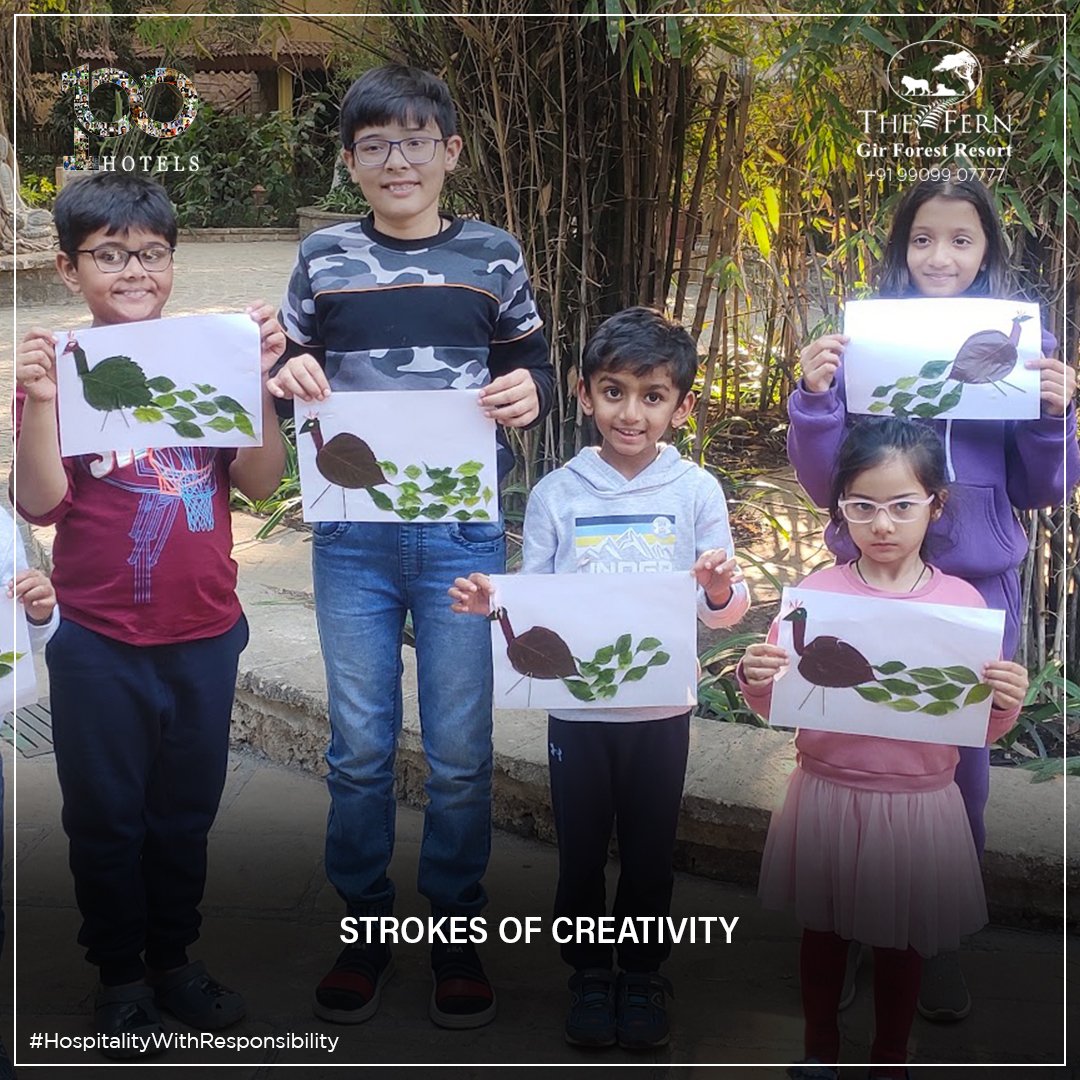 Brushing up on creativity with our tiny Picassos.

.

Enquire now or contact us to know more at +91 9909 907777 or visit fernhotels.com/the-fern-gir-f…

.

#TheFernSattvaResort | #FernGirForestResort | #FernGir | #Ahmedabad | #Rajkot | #Jamnagar | #ForestResort | #ActivateYourSenses |