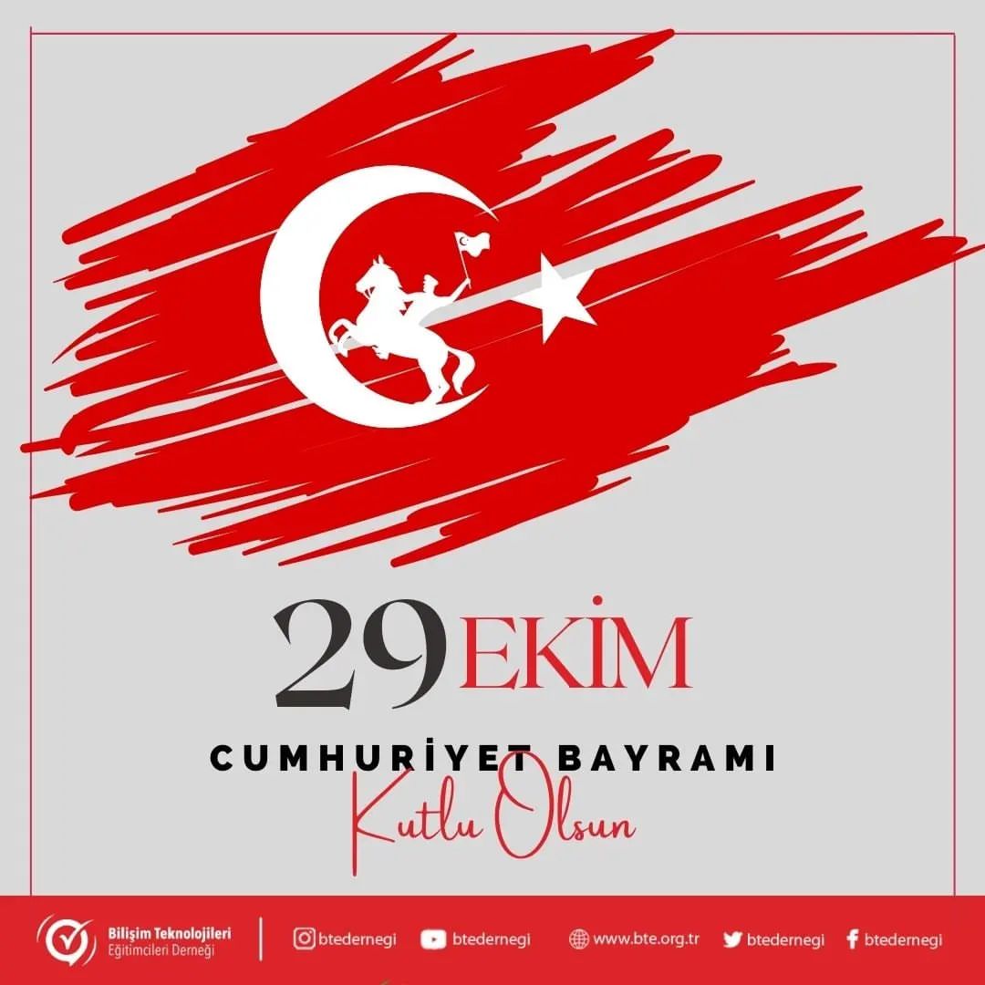 btedernegi's tweet photo. 29 EKİM CUMHURİYET BAYRAMIMIZ KUTLU OLSUN. Başta ulu önderimiz Gazi Mustafa Kemal Atatürk olmak üzere silah arkadaşlarını, şehit ve gazilerimizi saygı, sevgi ve minnetle anıyoruz. 
ATATÜRK'ÜN İZİNDE 100. YIL 
#Atatürkünİzinde100YIL #100Yaşında #Atam #29Ekim #CumhuriyetBayramı https://t.co/CoWRFrRxcH