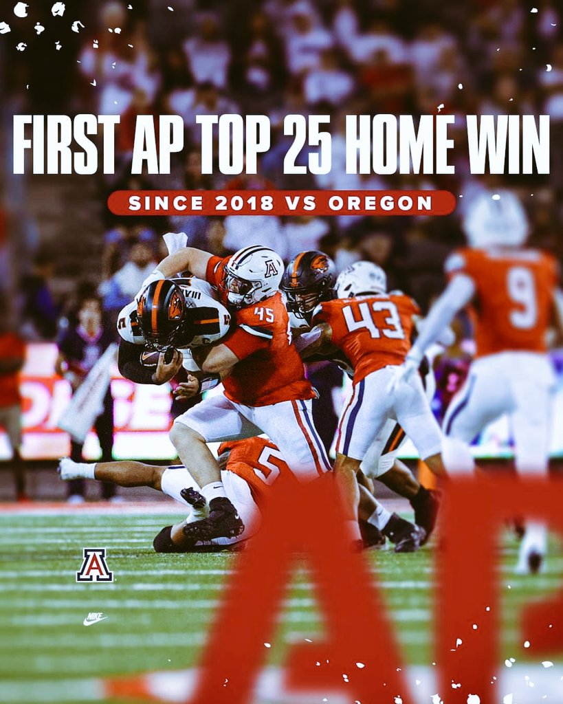 That was one helluva win <a href="/ArizonaFBall/">Arizona Football</a> ! How are you feeling, Wildcat Nation?