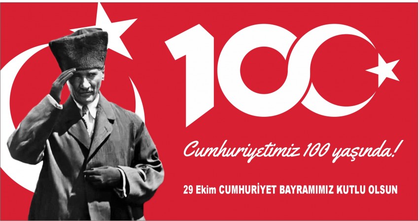 Cumhuriyetimizin 100.yılı kutlu olsun 
#100yaşında